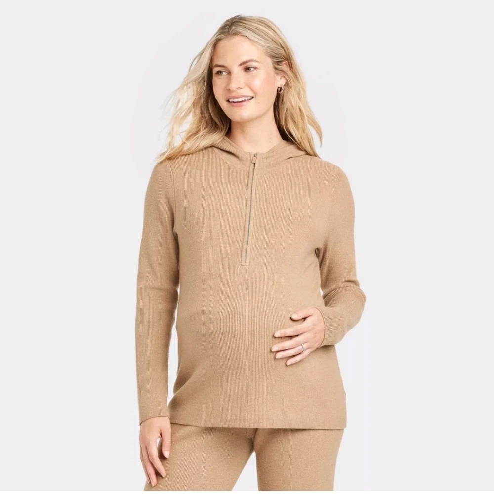 Nwt Isabel Maternity Target Zip Hoodie Sweater Nursing Breastfeeding Baby Shower